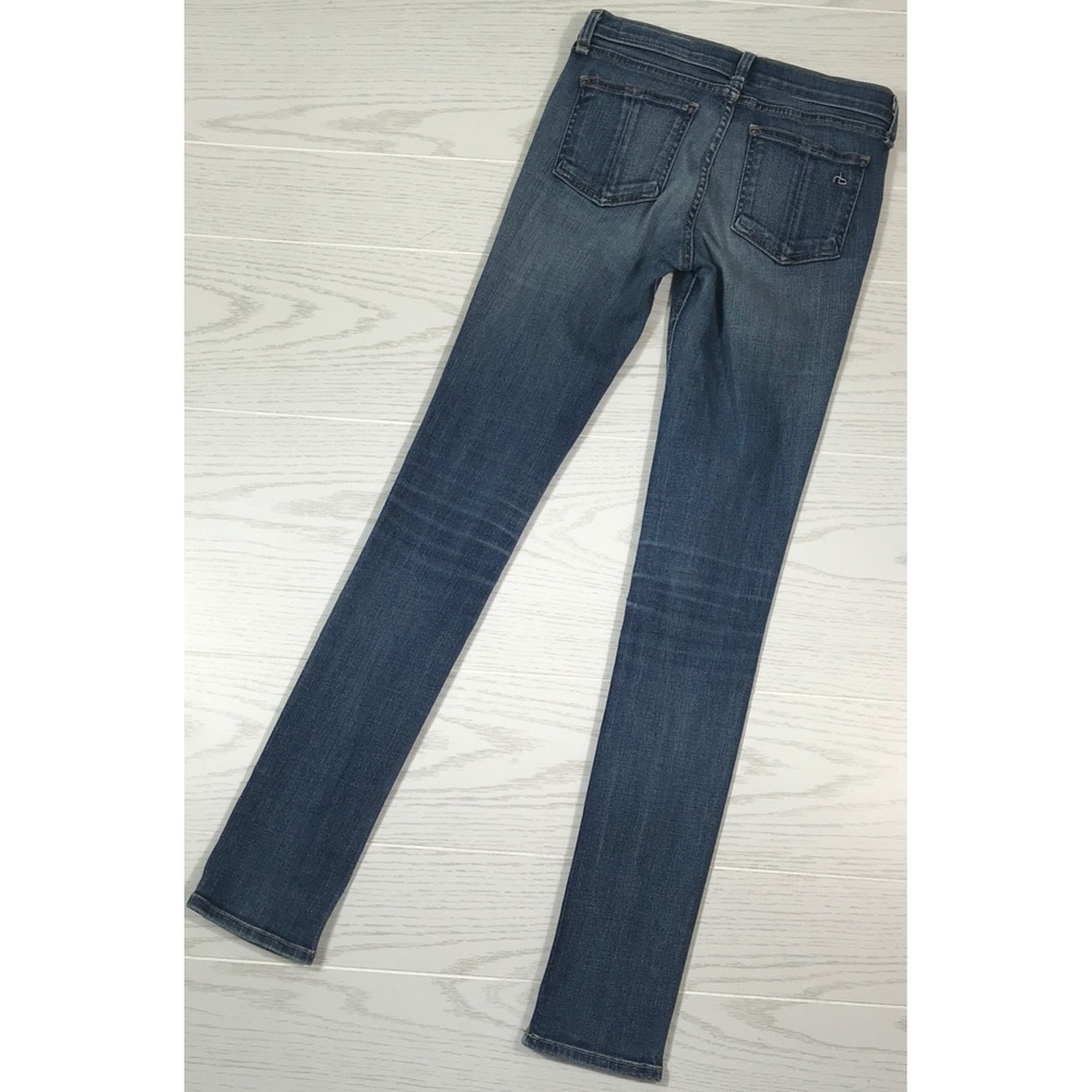 Rag & Bone Skinny Jeans Women 26 Blue Denim Preston Stretch W1502K520 Low Rise